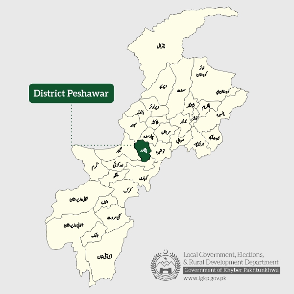 Map Of Peshawar District District Peshawar | Local Government, Elections And Rural Development  Department